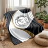 Derby County Football Print Flannel Blanket, Soft Warm Lightweight Throw Blanket for Sofa Bed Camping