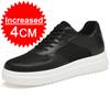Men Leather Heightening Elevator Shoes Breathable Mesh Height Increase  Thick Sole Shoes Man Height Insole 6/8/10CM Men Sneakers