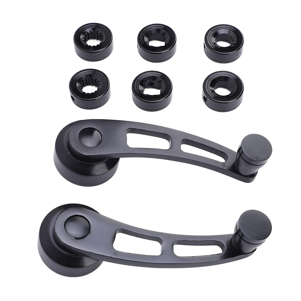 Комплект ручек стеклоподъемника 4 1/4 дюйма, кованый алюминий, черное покрытие, долговечный, легкий, для хот-родов