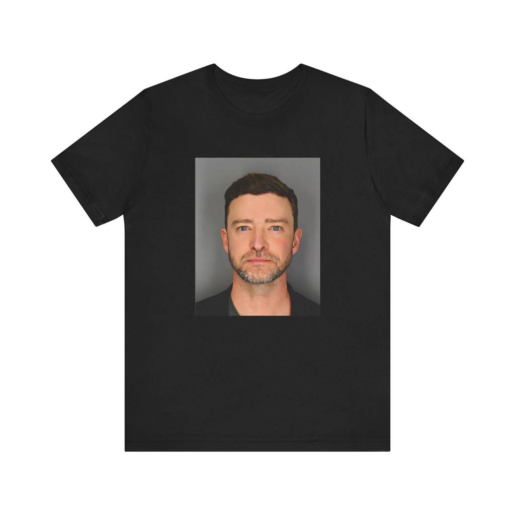 Justin Timberlake Mugshot T Shirt Unique For Him Funny Super Star Singer