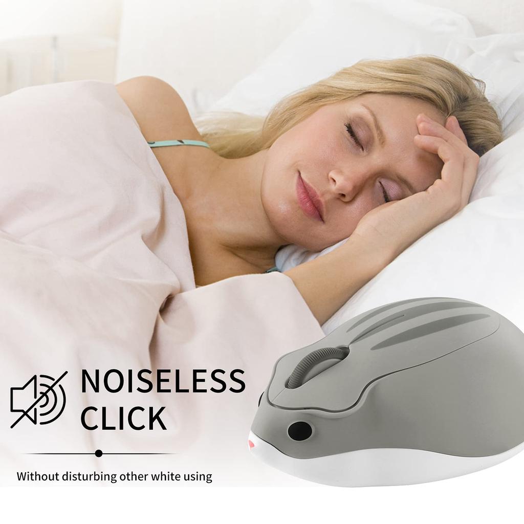 SHEYI Беспроводная милая форма хомячка USB беспроводная мышь среднего размера для женщин и персонажей, совместимая с и MacBook, 2,4 ГГц, мышь, мышь, тихая,