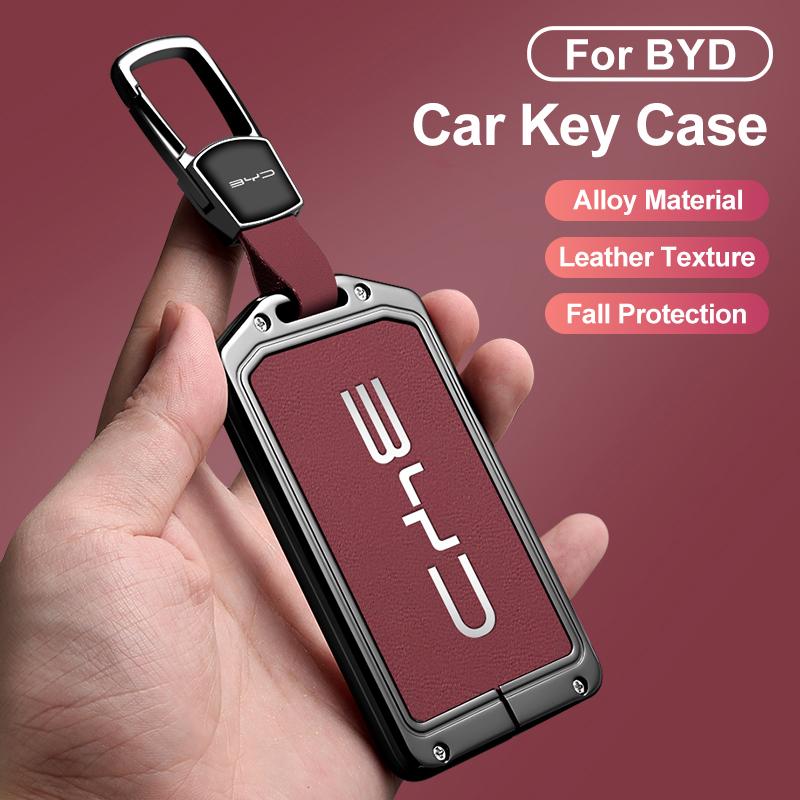 Модный Чехол-Держатель для NFC-Карты-Ключа Автомобиля для BYD Atto 3 Tang DM Han EV Song Pro Qin Plus Защитный Чехол Брелок Авто Аксессуары
