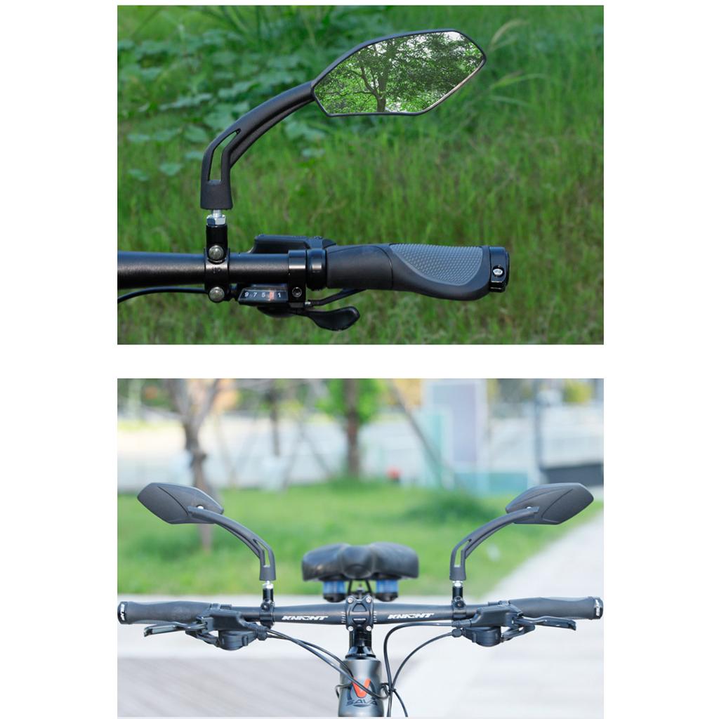 Universal Bike Mirror Adjustable Handlebar Rearview Mirror Wide Angles Safety Mirror for Electric Bike Riding Cycling
