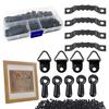 Small Triangle Picture Frame Hanger Hooks with Screws Rustproof Wall Hanging Ring Hooks Kit Hardware Accessories