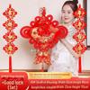 Goldfish Chinese Knot Pendant Set for Housewarming with Peace Couplet