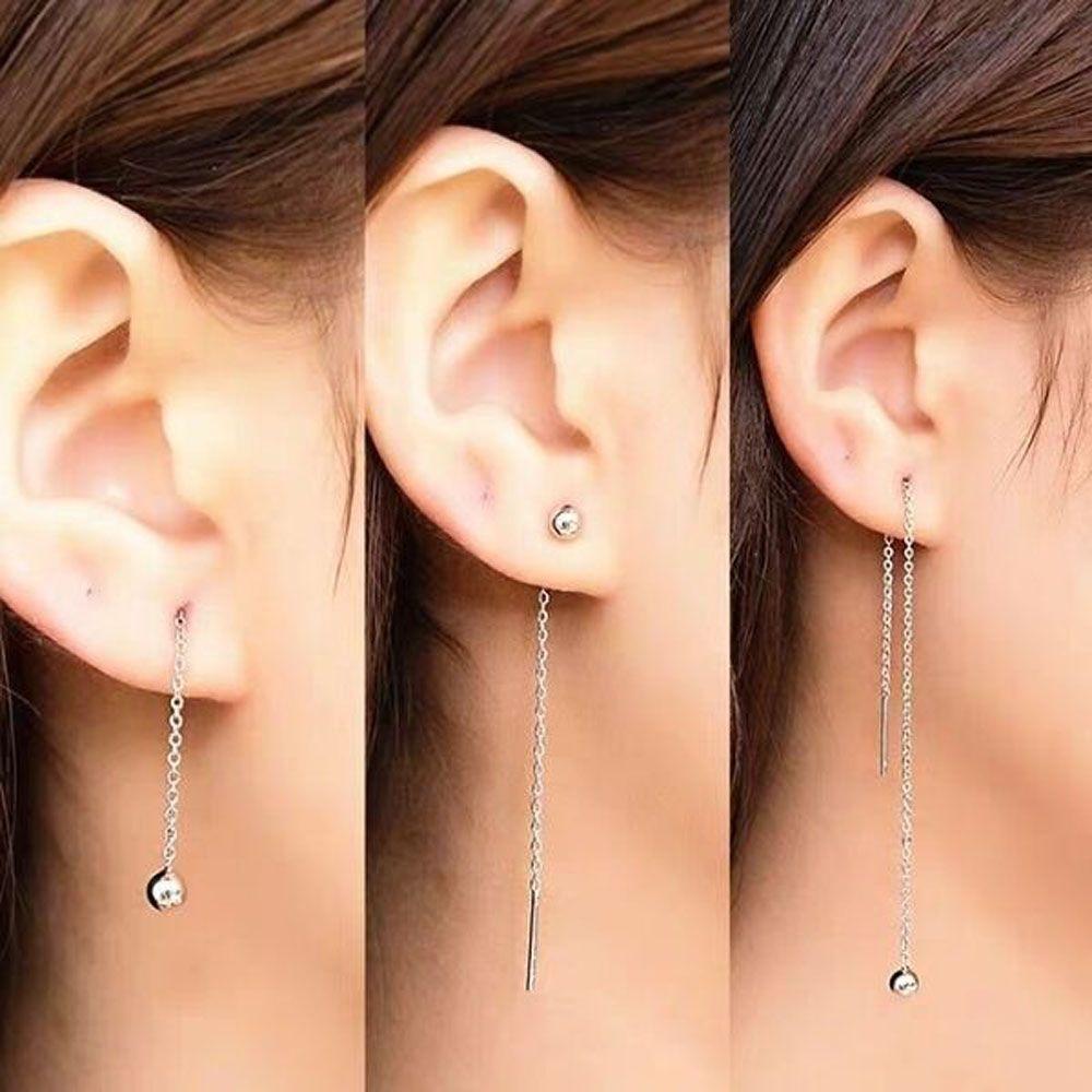 Fashion  Accessories Stylish Chain Long Tassel Drop Earrings Jewelry Dangle  Earrings Ear Line