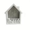 1pcs House Silicone Mold Nordic House Decoration Plaster Mold Drip Glue Mold