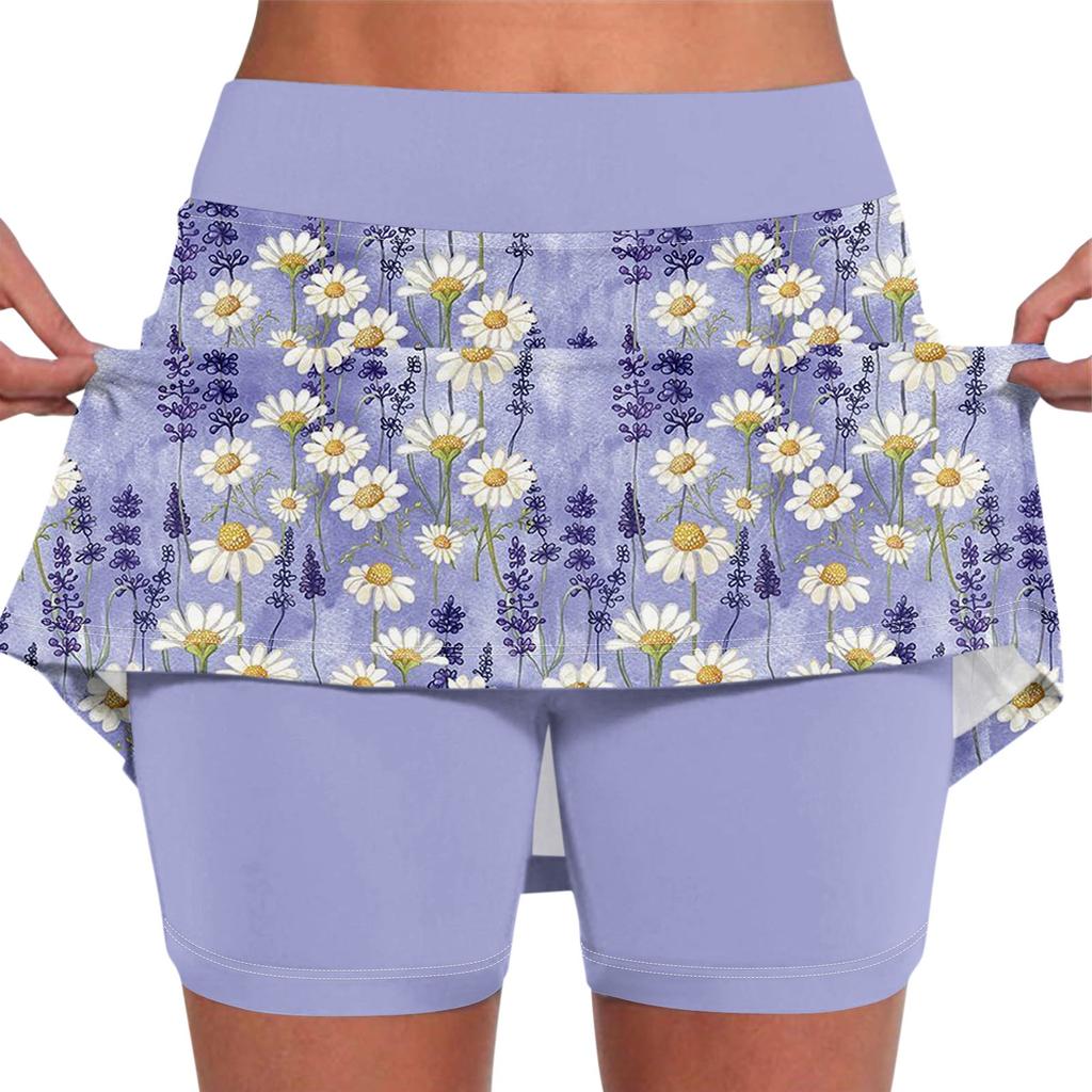 Эластичные брюки-кюлоты для йоги для женщин, спортивные шорты с принтом, легкие узкие джоггеры с высокой талией и принтом