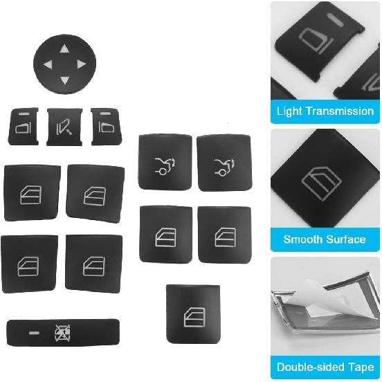 Window Switch Button Trim Cover Sticker Compatible for A B C E G GLA CLA GLK GL