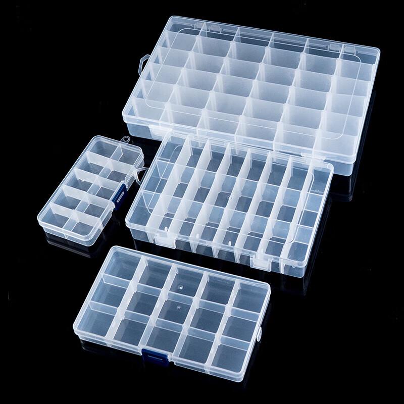 Transparent Plastic Compartment Storage Box