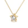 WUIHA 100% 925 Sterling Silver VVS1 D Color GRA Real Moissanite Gemstone Wedding Engagement Star Pendant Necklace Fine Jewelry
