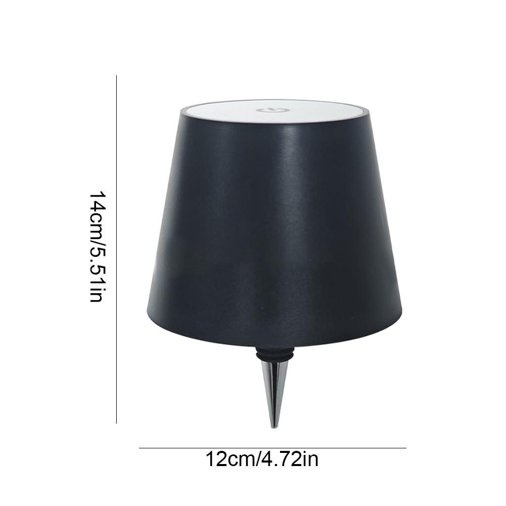 Лампа для винных бутылок RGB/3 цвета, беспроводная настольная лампа с зарядкой через USB, креативная портативная настольная лампа для бара, кафе, дома