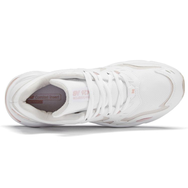 New Balance Женские 426 Ткань Синтетическая кожа Дышащий Комфорт Низкие Ретро Спортивные Стиль жизни Повседневные Кроссовки Белый WL426WT1