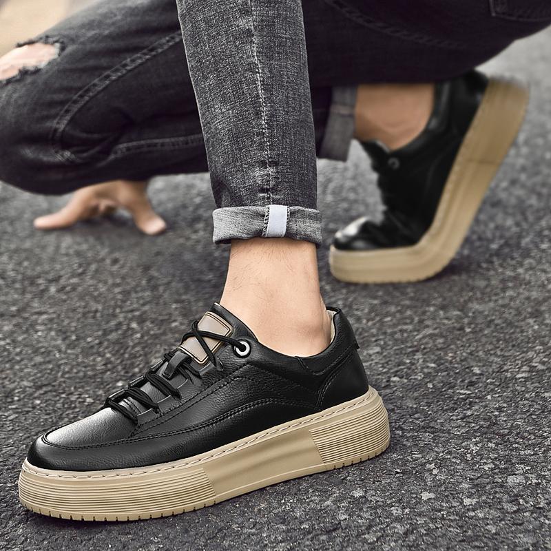 Мужская обувь для ходьбы из натуральной кожи с нескользящей подошвой, мужские слипоны ручной работы, мужские стильные кроссовки высокого качества, мужская повседневная обувь