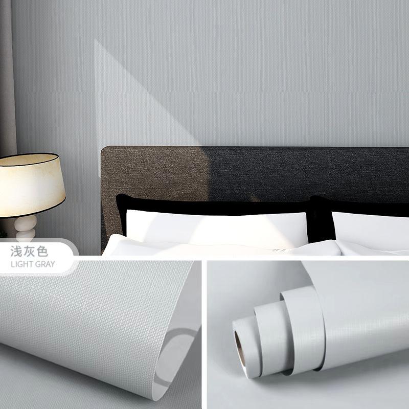 Однотонные обои из ПВХ, самоклеящиеся утолщенные обои для оклейки стен, ремоделирования мебели, обои для ремонта