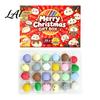 24 Days Countdown Box Merry Christmas Dumpling Gift Box Xmas Advent Calendar with Stress Relief Squeeze Toys Steamed Bun Toy