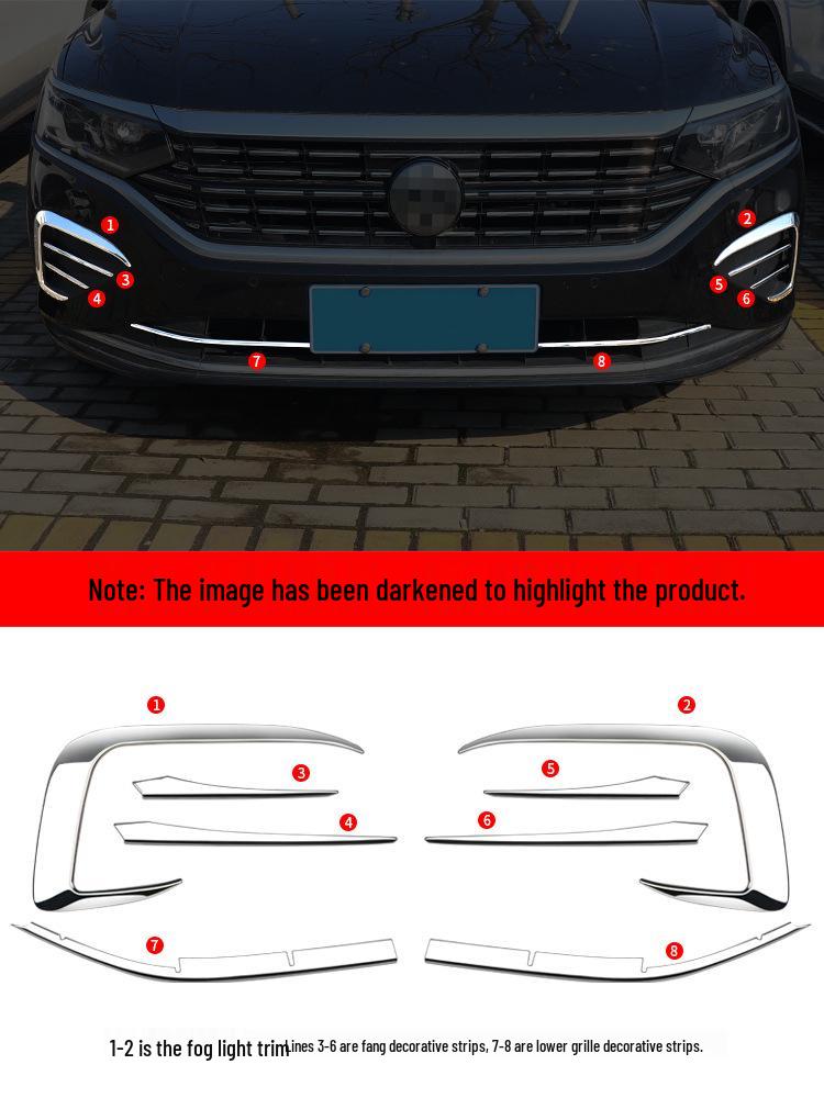 Декоративная накладка на рамку противотуманной фары Volkswagen Passat