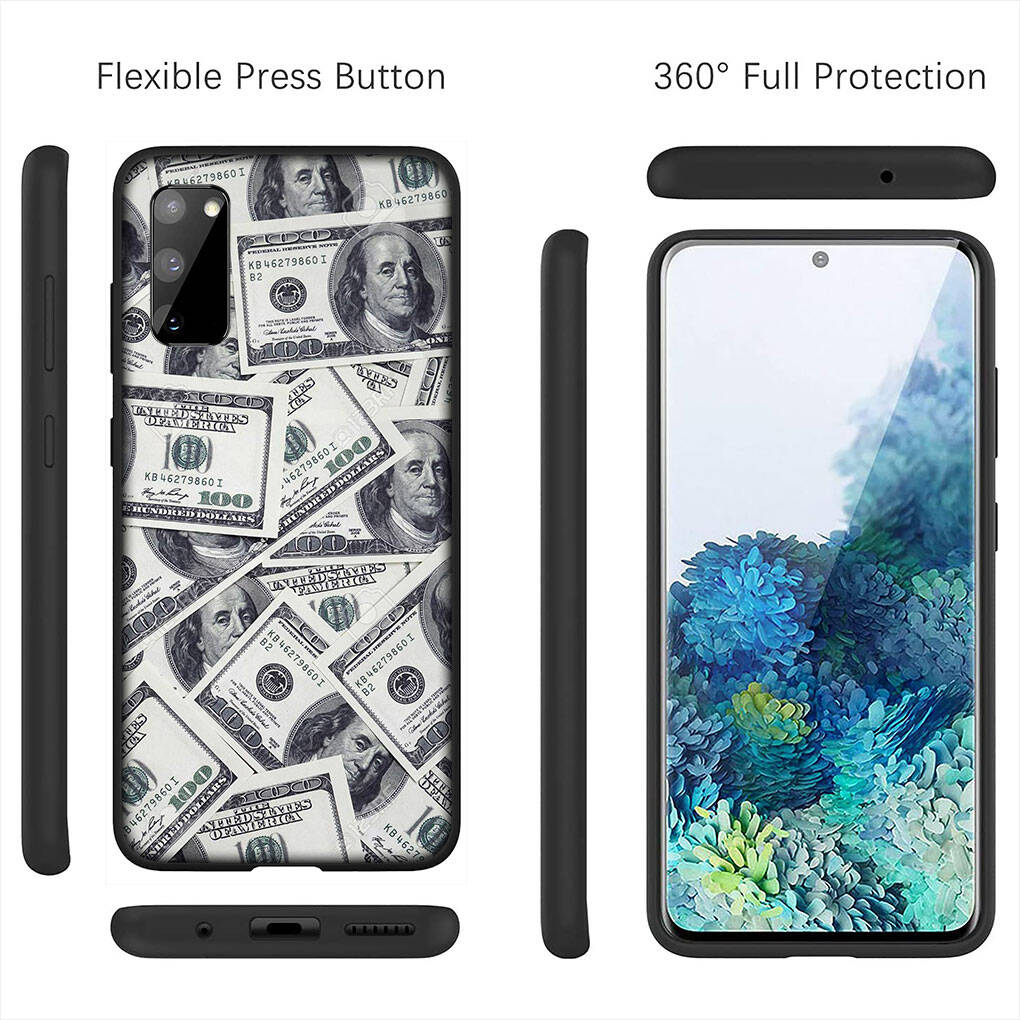 for Motorola Moto Edge 70 60 50 G54 G86 Samsung Galaxy S25 iPhone 17 16 15 Xiaomi Redmi Note 14 Pro Max Phone Case One Hundred Money Dollars 100 Cover