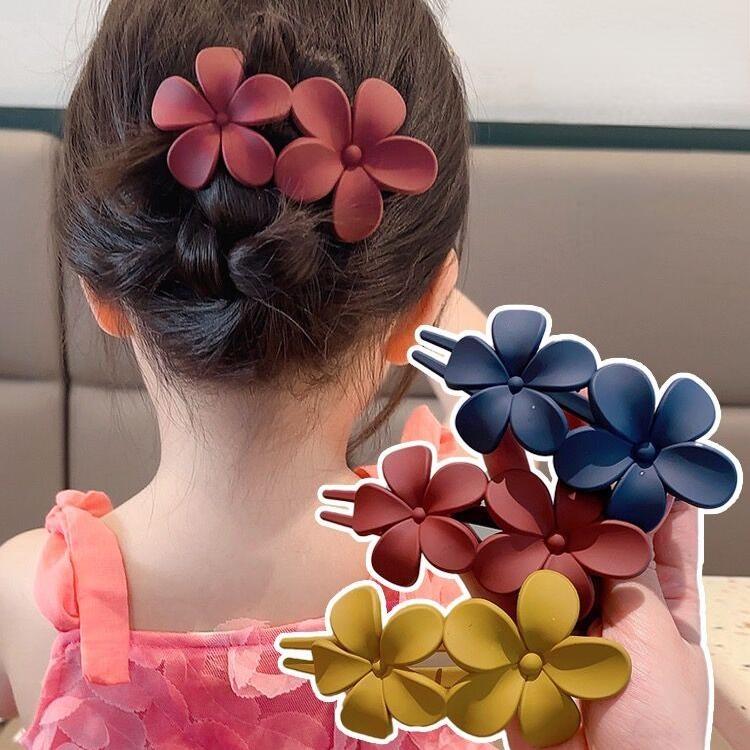 Модные очаровательные заколки для волос с цветком, акриловые заколки для волос, заколки для волос для женщин и девочек, аксессуары для волос