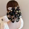 Elegant Women Large Bow Hair Claw Chiffon Big Bowknot Stain Bow Barrettes Hairpin Women Color Ponytail Clip Hair Accessories