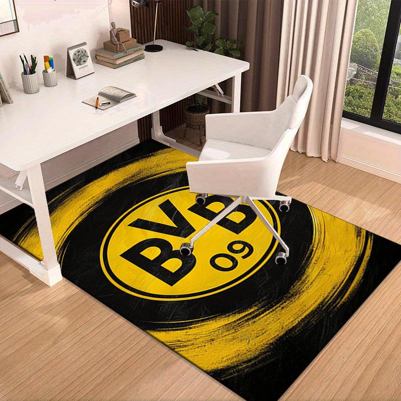 Ковер Borussia Dortmund для офиса, Коврик под кресло, Декоративный ковер, Коврик для гостиной, Большой размер, Подарки для фанатов, Рождественские подарки