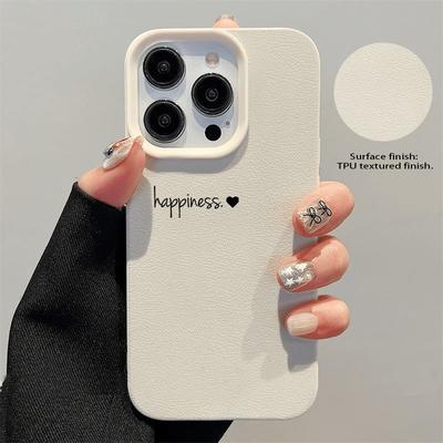 Minimalist Hand-painted TPU Phone Case Suitable for iPhone 17 16 15 14 13 12 11 Pro/Max/Plus Anti Drop Soft Case Back Cover