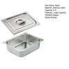 Stainless Steel Basin Chafing Dish Food Warmers Large Capacity 6.7L Warming Container with Lid for Buffet Catering Rectangle Chafing Dish