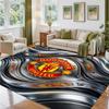 Manchester United Design Crystal Velvet Rug Soft Decorative Mat for Bedroom Entrance