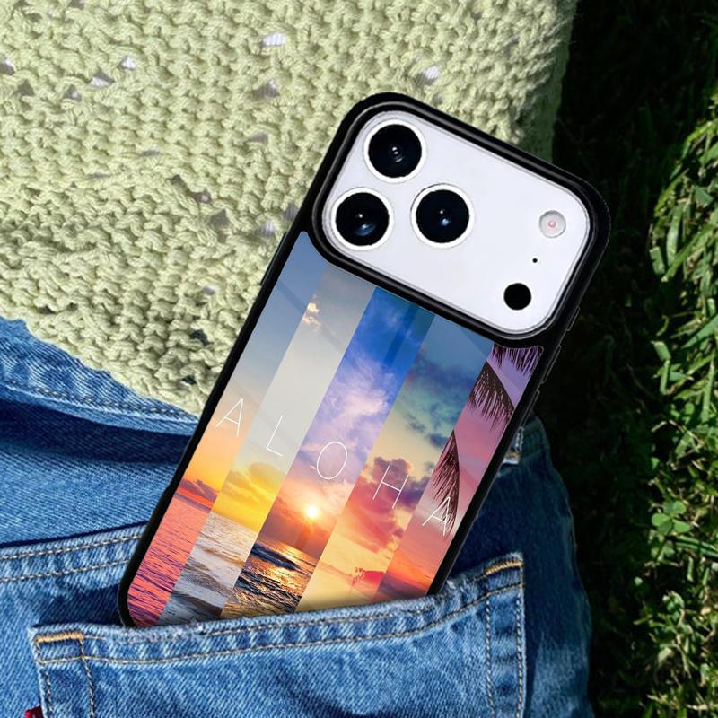 Surfing Hawaii Paradise Phone Case For iPhone 17 AIR 16 Pro Max 15 14 Pro 11 12 13 Shockproof Silicone Cover