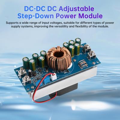 Модуль постоянного тока с регулируемым понижением DC15V-90V в DC 2.5V-72V 800W/1200W высокой мощности 28A/50A модуль повышения мощности постоянного тока