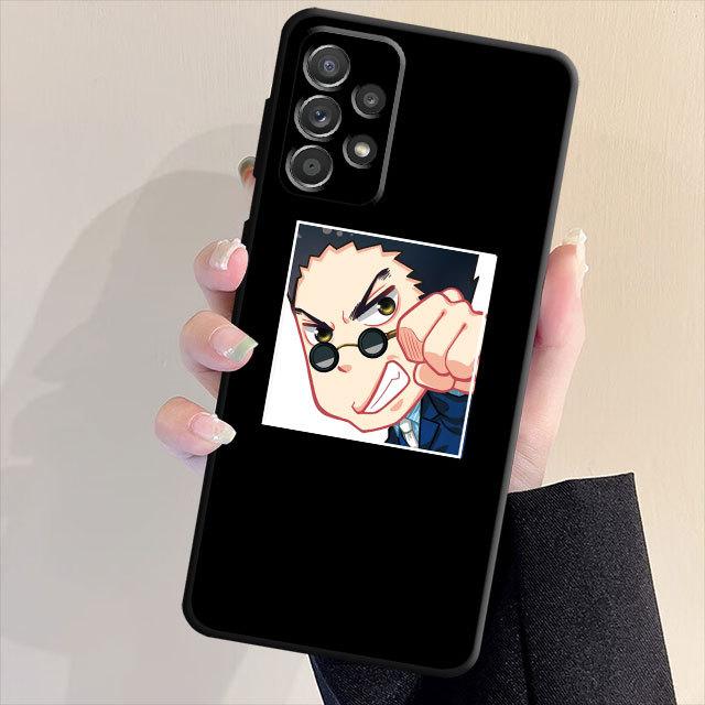Милый чехол для телефона Hunter X Hunter для Samsung Galaxy A52 A13 A32 A72 A33 A22 A23 A71 A31 A51 A53 A21s A11, черный мягкий чехол