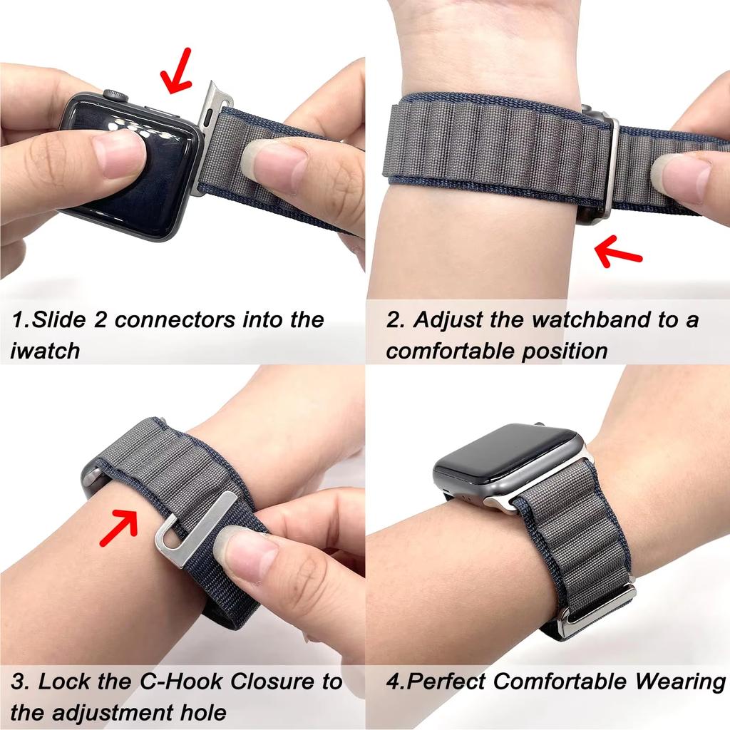 For Apple watch Ultra 2 Band 49mm 46mm 45mm 44mm 40 41 42 mm Alpine loop bracelet correa iWatch Series 10 9 8 7 6 SE 5 4 straps