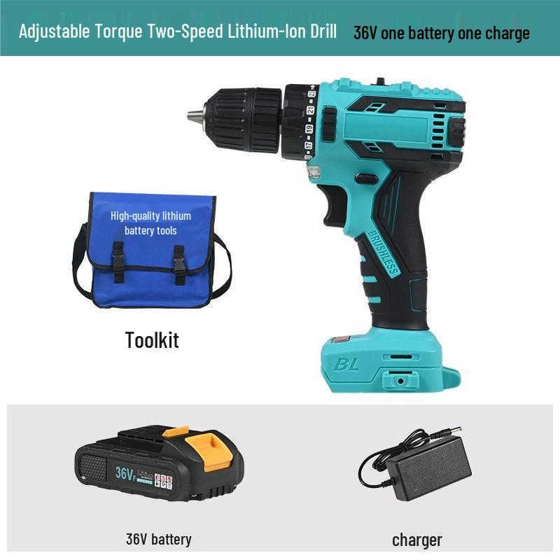 Dayi High Power Brushless Lithium Battery Handheld Impact Drill & Rechargeable Electric Screwdriver