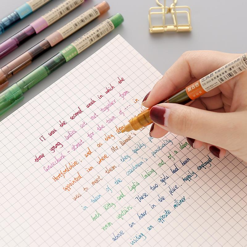 Point Stone Straight Liquid Roller Pen Цветная ручка с нейтральными чернилами Автоматическая ручка для студента Ручка с иглой для письма Ручка для подписи