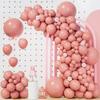 Reteo Pink Balloons Garland Arch White Silver Latex Balloon Kit Baby Shower Gender Reveal Wedding Anniversary Decoration Globos
