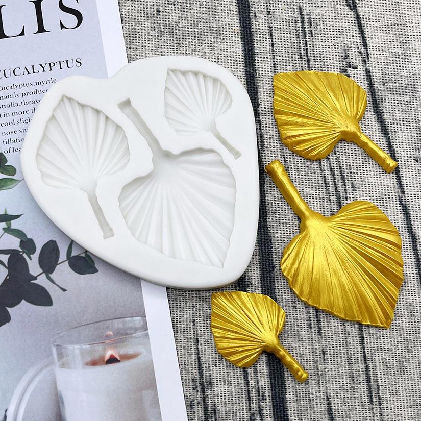 Силиконовая форма для сахарного ремесла в виде пальмового листа, инструменты из смолы, формы для выпечки кексов, инструменты для украшения тортов из помадки, силиконовые формы, кухонные принадлежности