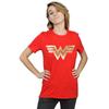 DC Comics Womens/Ladies Wonder Woman 84 Gold Emblem Cotton Boyfriend T-Shirt