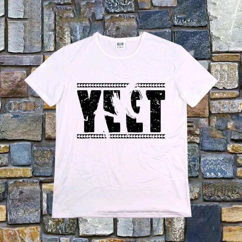 Ретро футболка Jey Uso Yeet Забавные цитаты Wresting Lovers Графическая футболка Мягкая унисекс футболка с круглым вырезом Летняя футболка Модные топы