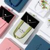 Ручная шкатулка для украшений Бумажный выдвижной ящик Футляр для украшений Дорожный портативный Кольца Серьги Ожерелья Подарки Упаковка Хранение Коробки