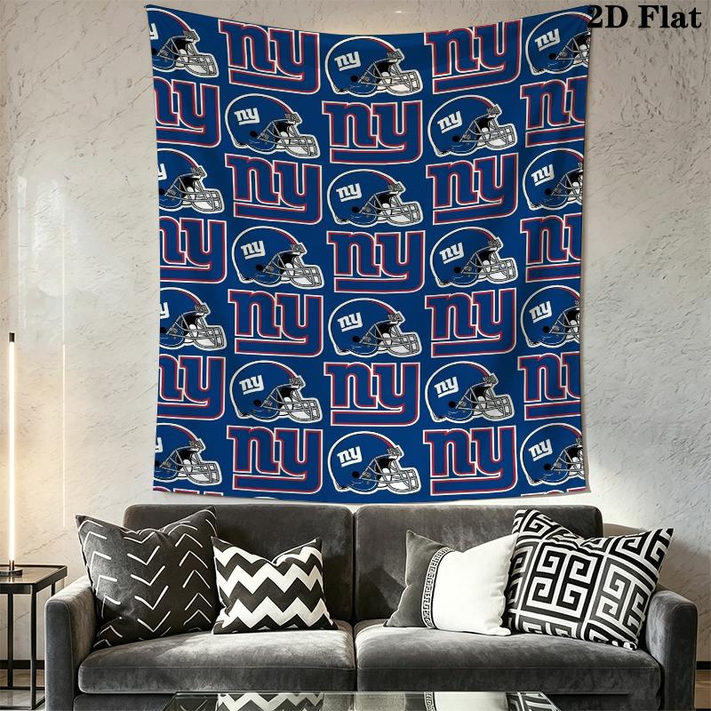 New York Giants Wall Tapestry Aesthetic Wall Hanging Printed Fabric Blanket Decorative Tapestries for Bedroom Living Room Home Decor