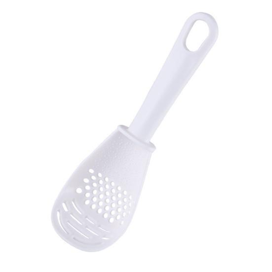 Кухонная ложка для измельчения с отверстиями для процеживания, многофункциональная толкушка и сепаратор для яиц, пластиковая кухонная утварь, не содержащая BPA
