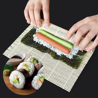 Новейший кухонный инструмент для суши, бамбуковый коврик для скручивания, самодельные лопатки для риса «Онигири», инструменты, бамбуковый коврик для суши, японские инструменты для суши-машины 2023