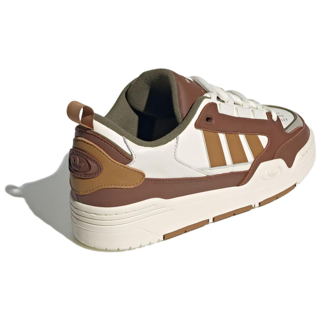 adidas Оригинальные кроссовки Originals Adi2000 с низким верхом, противоскользящие, износостойкие, для скейтборда, унисекс, белые/коричневые, JR8348
