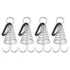 4Pcs Stainless Steel Deck Anchors Pegs Adjustable Spring Deck Anchors Deck Plank Board Gap Fixing Pegs Outdoor Camping Tent Stakes Hook Tent