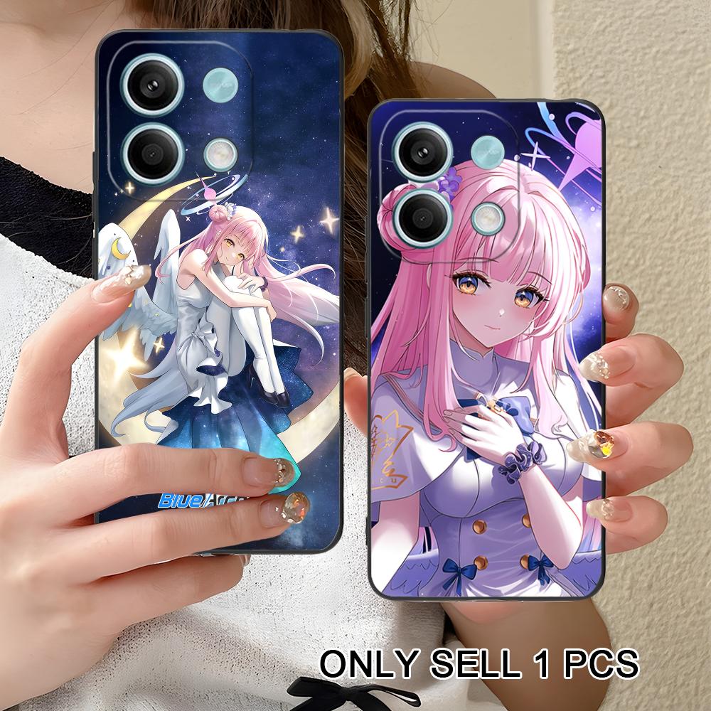 Blue Archive Misono Mika Matte TPU Mobile Phone Case for Xiaomi Redmi 15 14 13 12 A5 3 2 1 C Plus 4G 5G Colorful Printing Cover