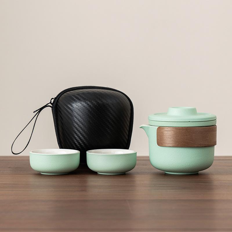 Портативные дорожные наборы посуды для чая Kung Fu Tea Maker Kuaike Чашка На открытом воздухе Портативный Мини Роскошный Праздничный Подарок Набор для чая