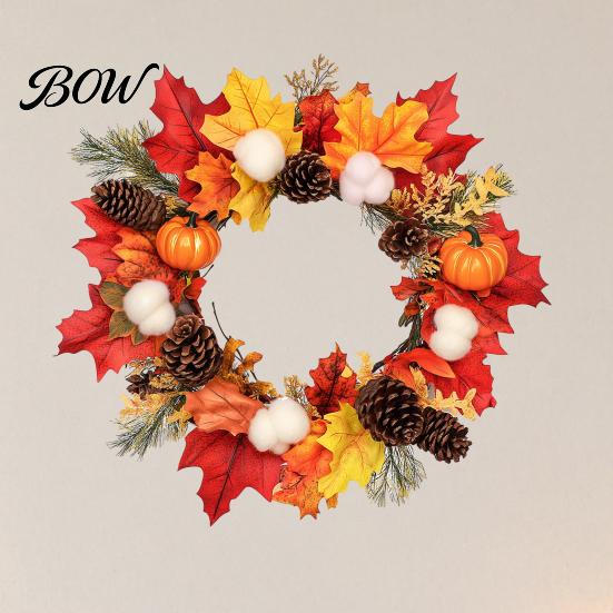 Static Cling Removable Window Sticker Thanksgiving Autumn Wall Decal, Maple Leaf Pinecone Pumpkin Harvest Sticker, Pine Cone Pattern Waterproof