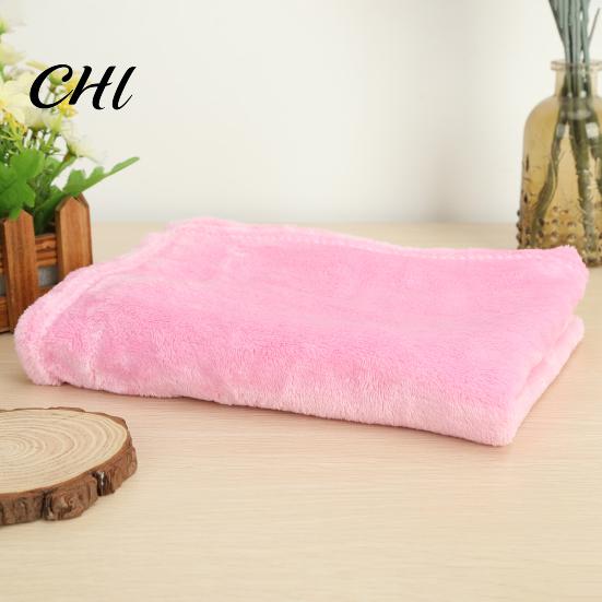 Blankets Accessories Coral Fleece Plush Solid Color Plain Universal Thick for Sofa Couch