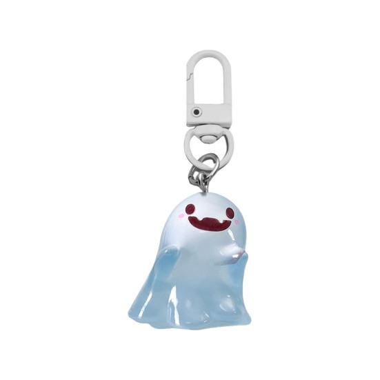 Glow In The Dark Ghost Keychain Set Small Resin Miniature Halloween Luminous Tiny Assorted Spooky Figurine