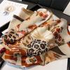 Luxury Print Spring Neck Tie Shawl  Silk Square Scarf Women Wraps Female 70cm Hair Hand Wrist Headkercheif Hijab Bandana